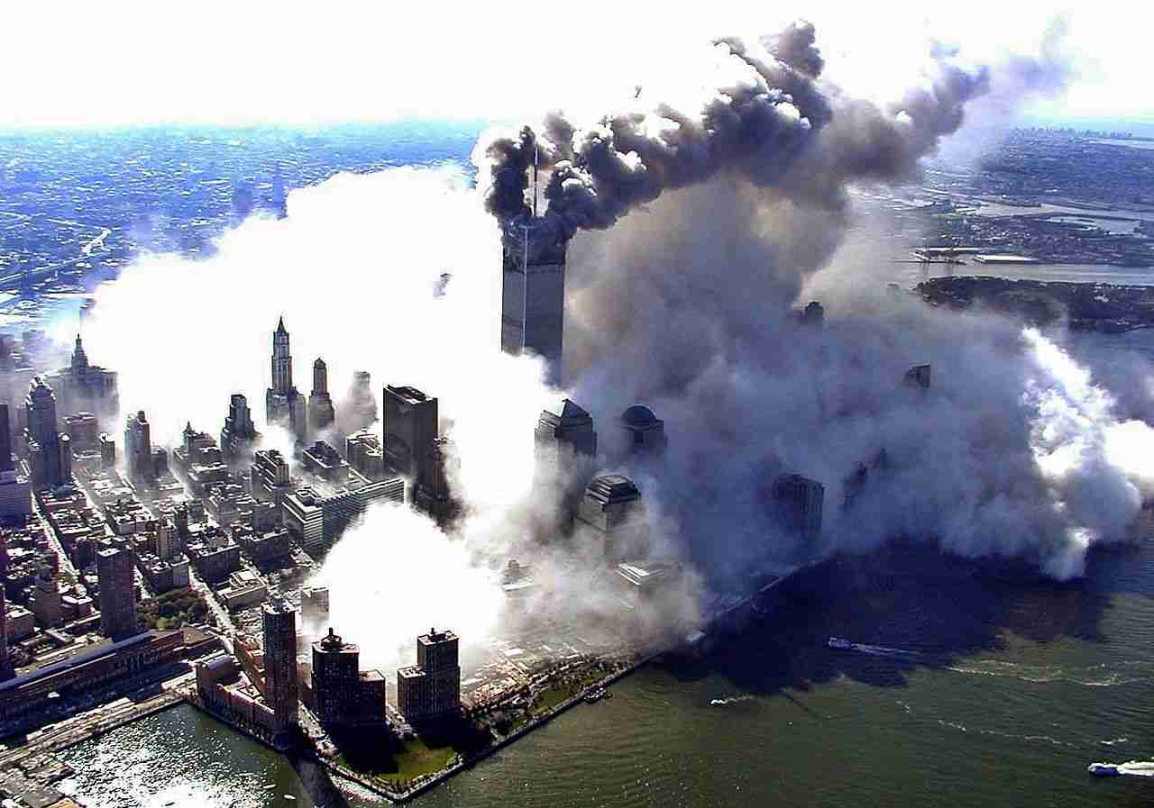 Smoke-Filled Lower Manhattan on 9/11