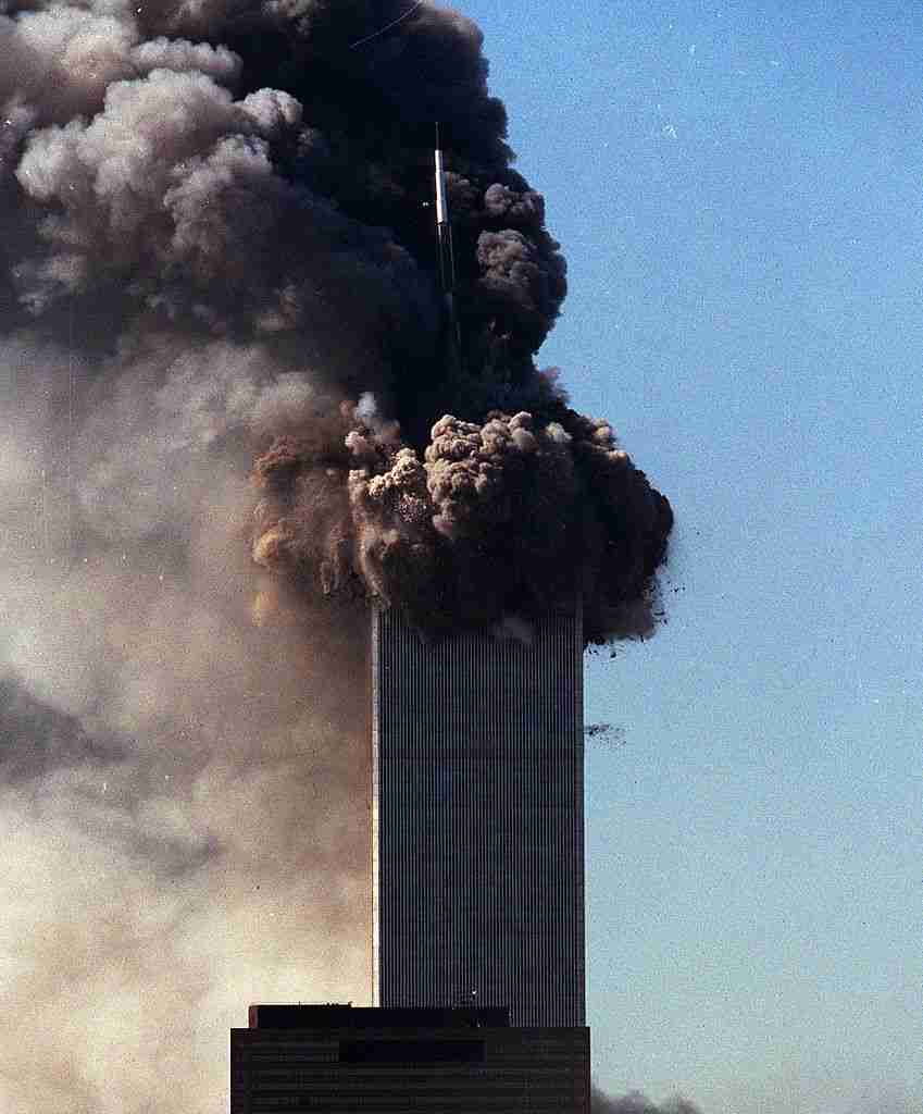 World Trade Center Tower Collapsing on 9/11