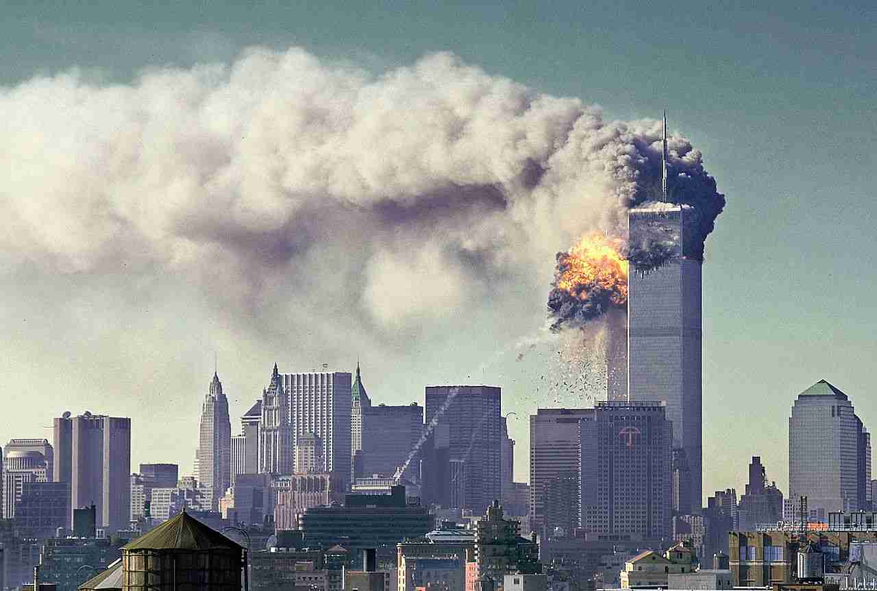 World Trade Center Tower Impact Explosion on 9/11